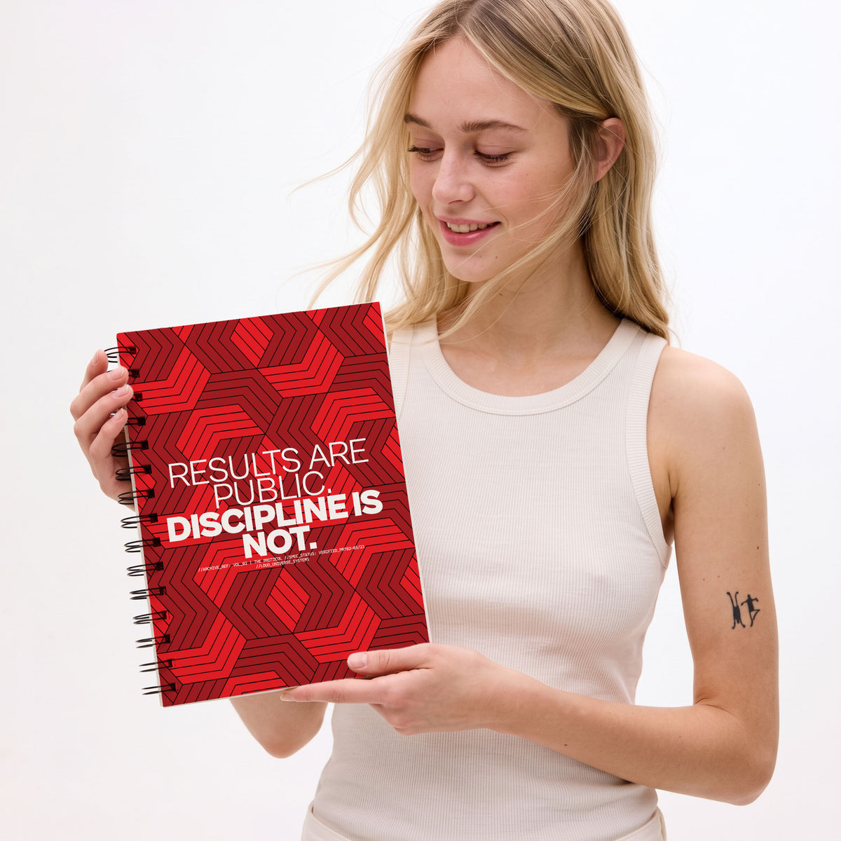 RESULTS ARE PUBLIC DISCIPLINE IS NOT | Hardcover Notebook | Vol. 2