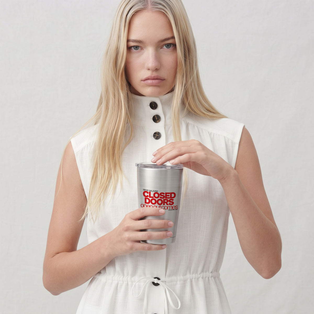 CLOSED DOORS OPEN OUTCOMES | Cone Insulated Tumbler | Vol. 2