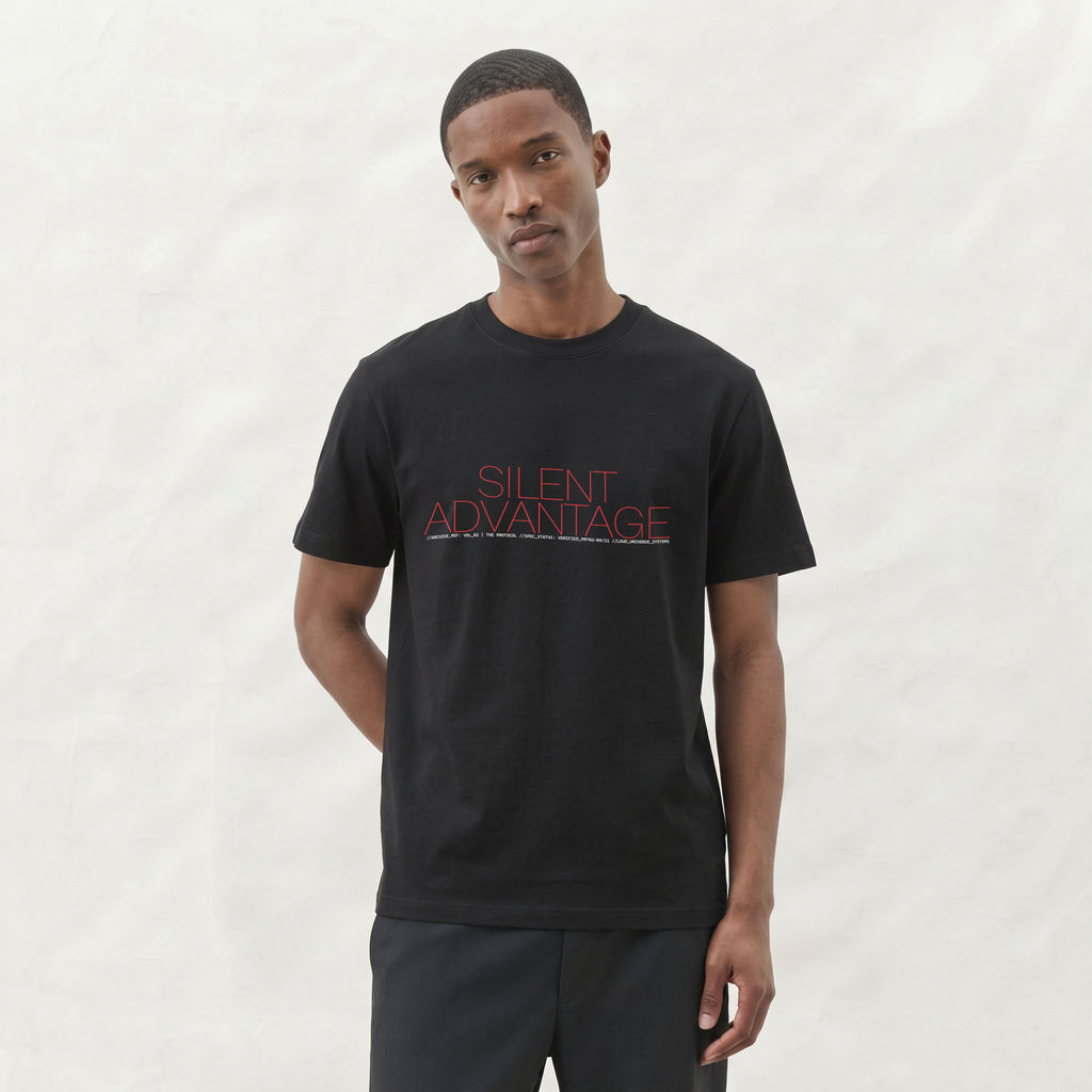 SILENT ADVANTAGE | Unisex Regular Fit Minimalist T-Shirt | Vol. 2
