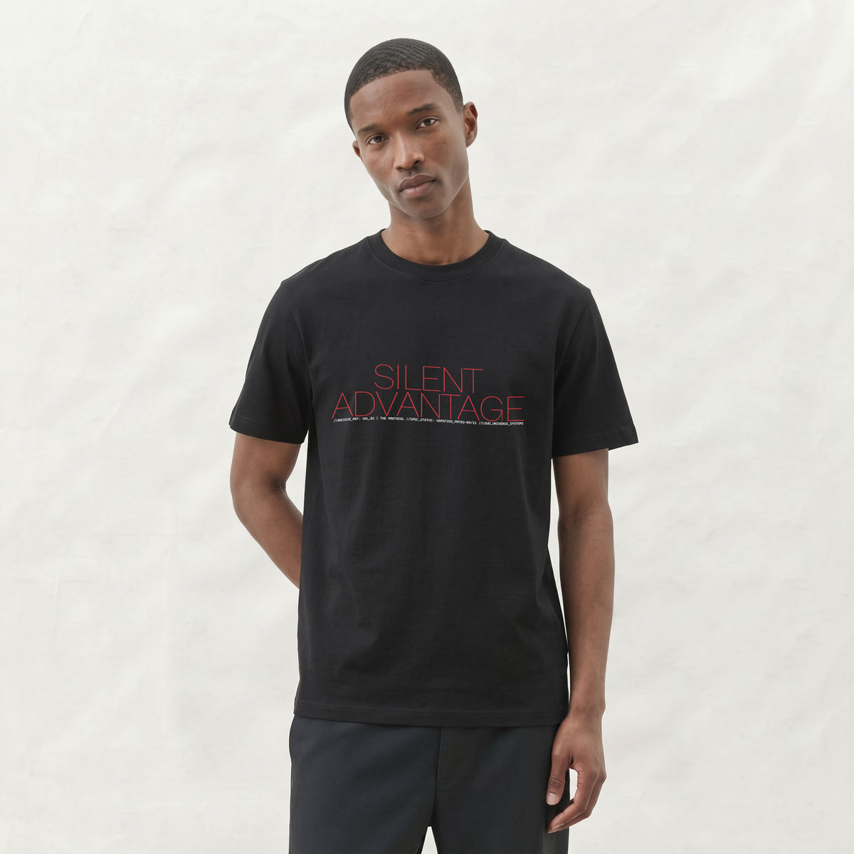 SILENT ADVANTAGE | Unisex Regular Fit Minimalist T-Shirt | Vol. 2