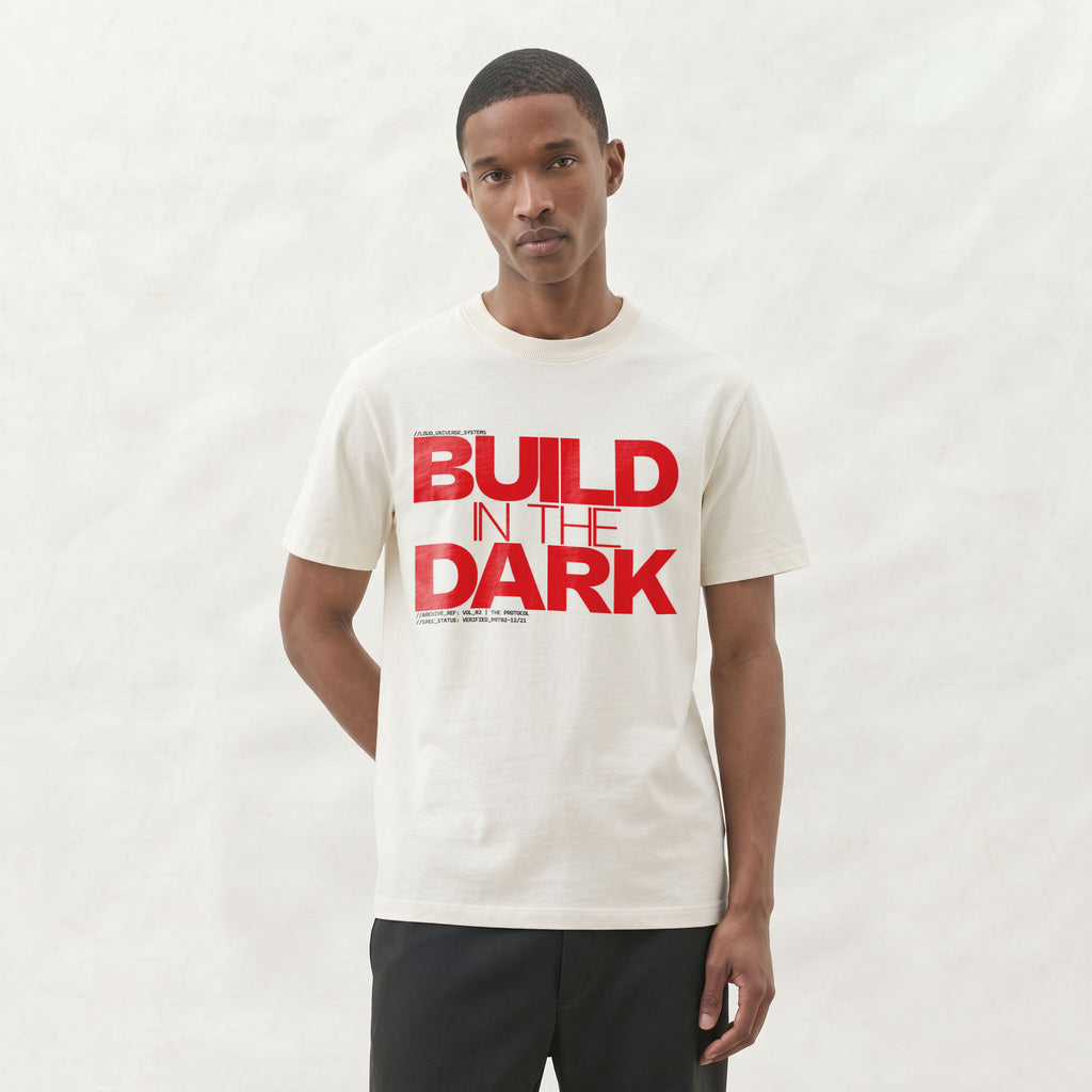 BUILD IN THE DARK | Unisex Regular Fit Minimalist T-Shirt | Vol. 2