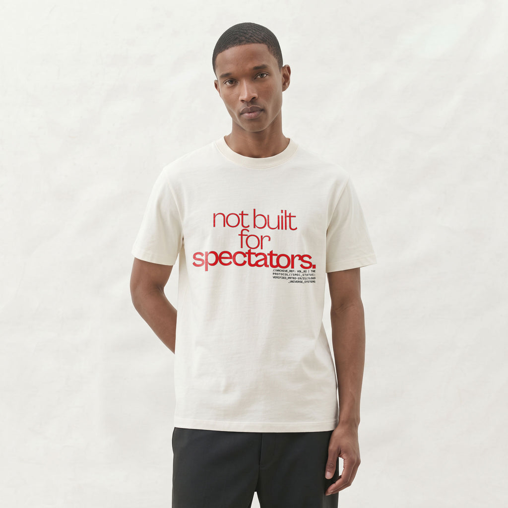 NOT BUILT FOR SPECTATORS | Unisex Regular Fit Minimalist T-Shirt | Vol. 2