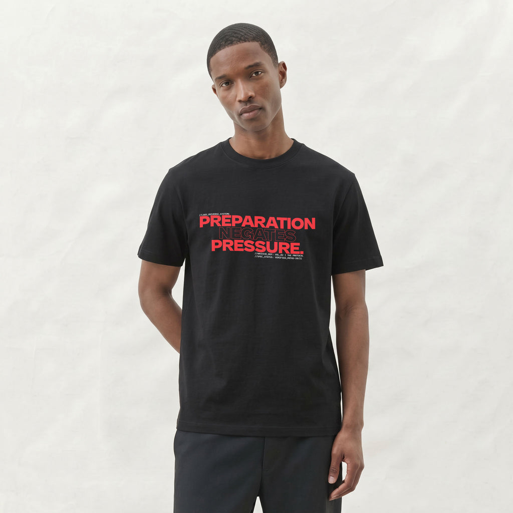 PREPARATION NEGATES PRESSURE | Unisex Regular Fit Minimalist T-Shirt | Vol. 2