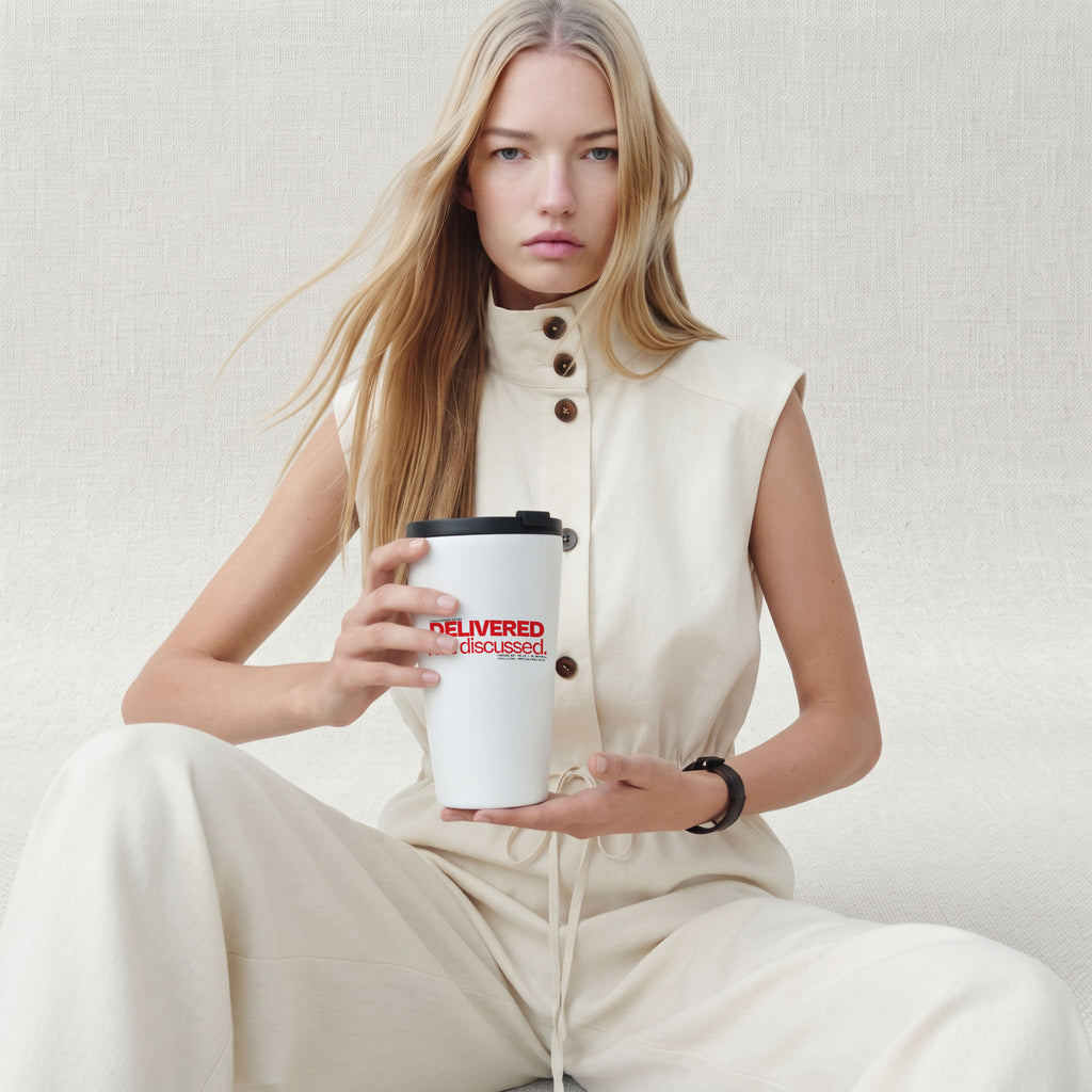 DELIVERED, NOT DISCUSSED | Cone Insulated Tumbler | Vol. 2