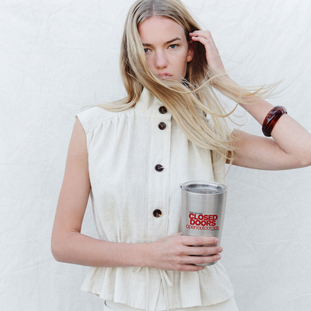 CLOSED DOORS OPEN OUTCOMES | Cone Insulated Tumbler | Vol. 2