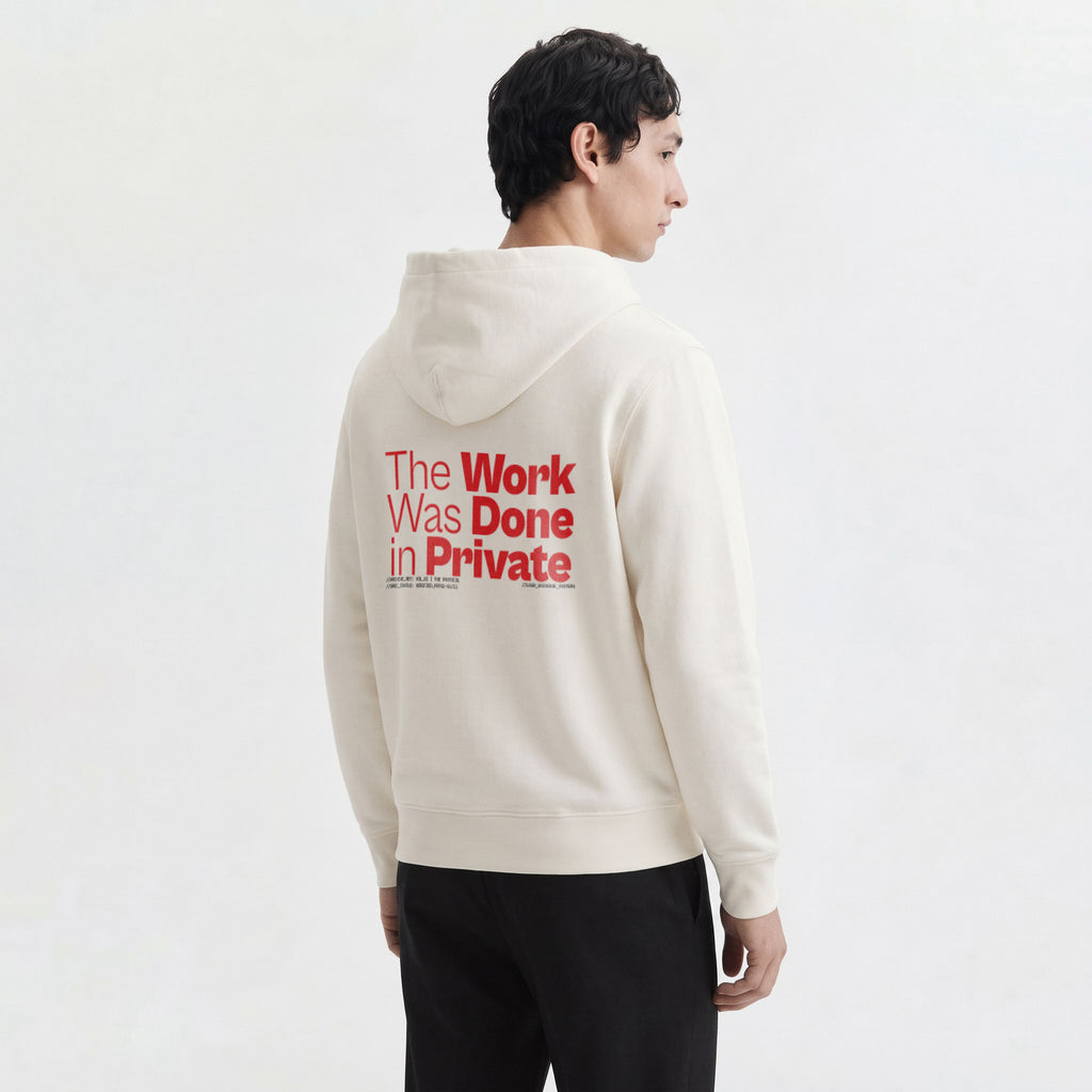 THE WORK WAS DONE IN PRIVATE | Unisex Heavyweight French Terry Hoodie | Vol. 2