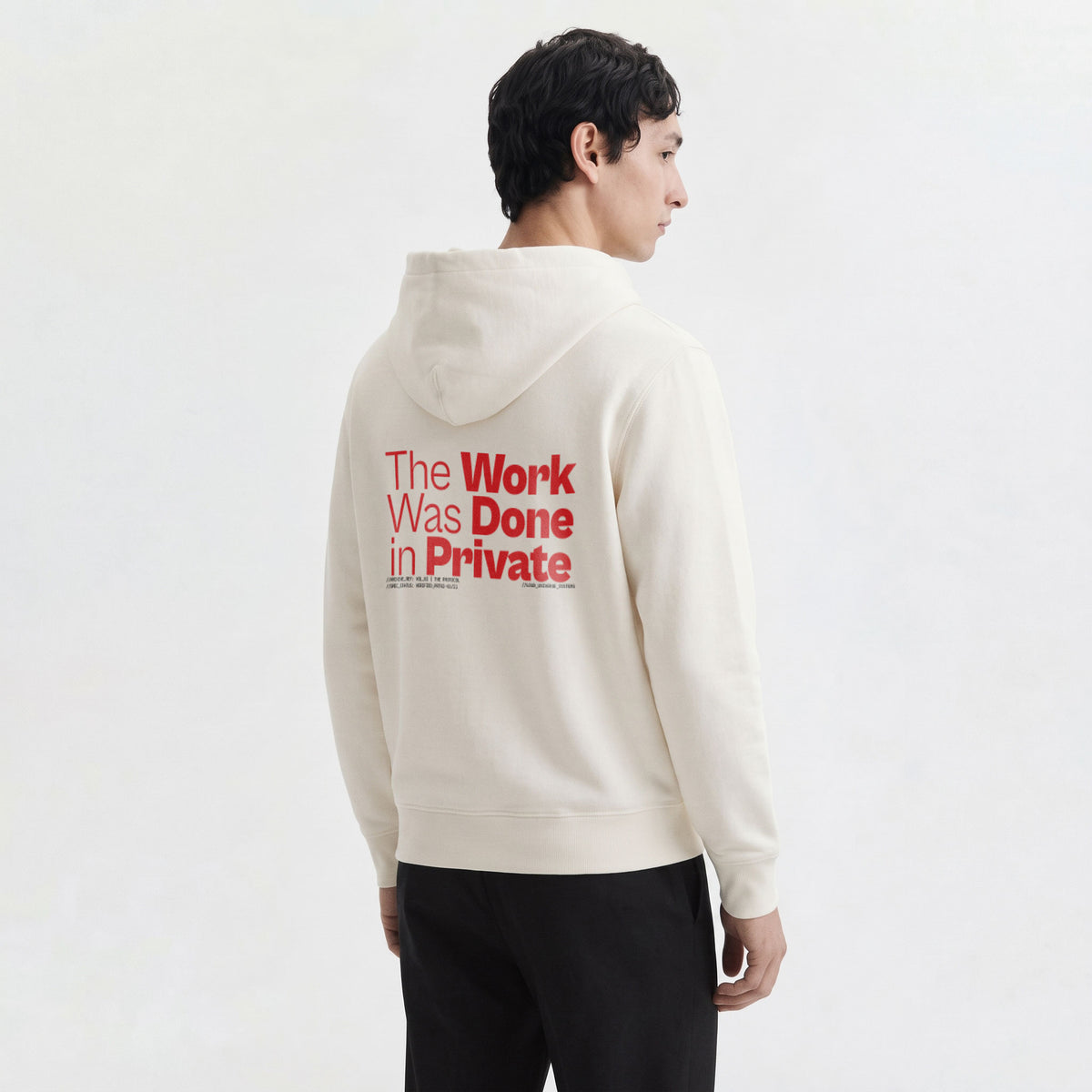 THE WORK WAS DONE IN PRIVATE | Unisex Heavyweight French Terry Hoodie | Vol. 2