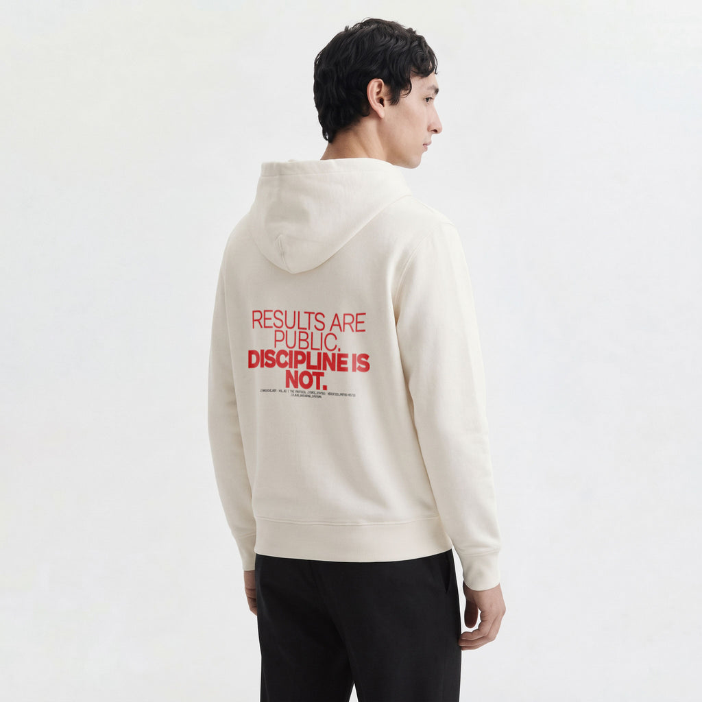 RESULTS ARE PUBLIC DISCIPLINE IS NOT | Unisex Heavyweight French Terry Hoodie | Vol. 2
