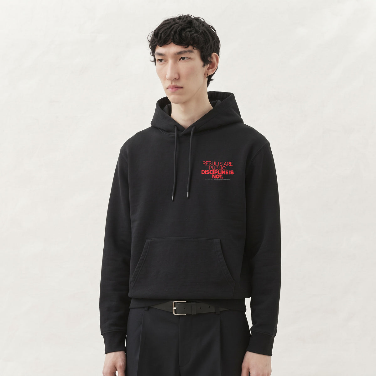 RESULTS ARE PUBLIC DISCIPLINE IS NOT | Unisex Heavyweight French Terry Hoodie | Vol. 2
