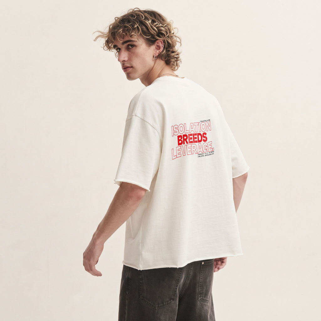 ISOLATION BREEDS LEVERAGE | Unisex Oversized Heavyweight T-Shirt  | Vol. 2