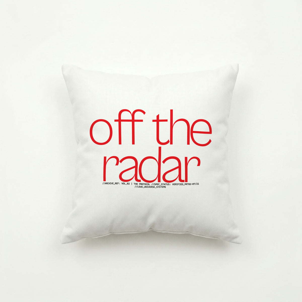 OFF THE RADAR | Throw Pillow | Vol. 2