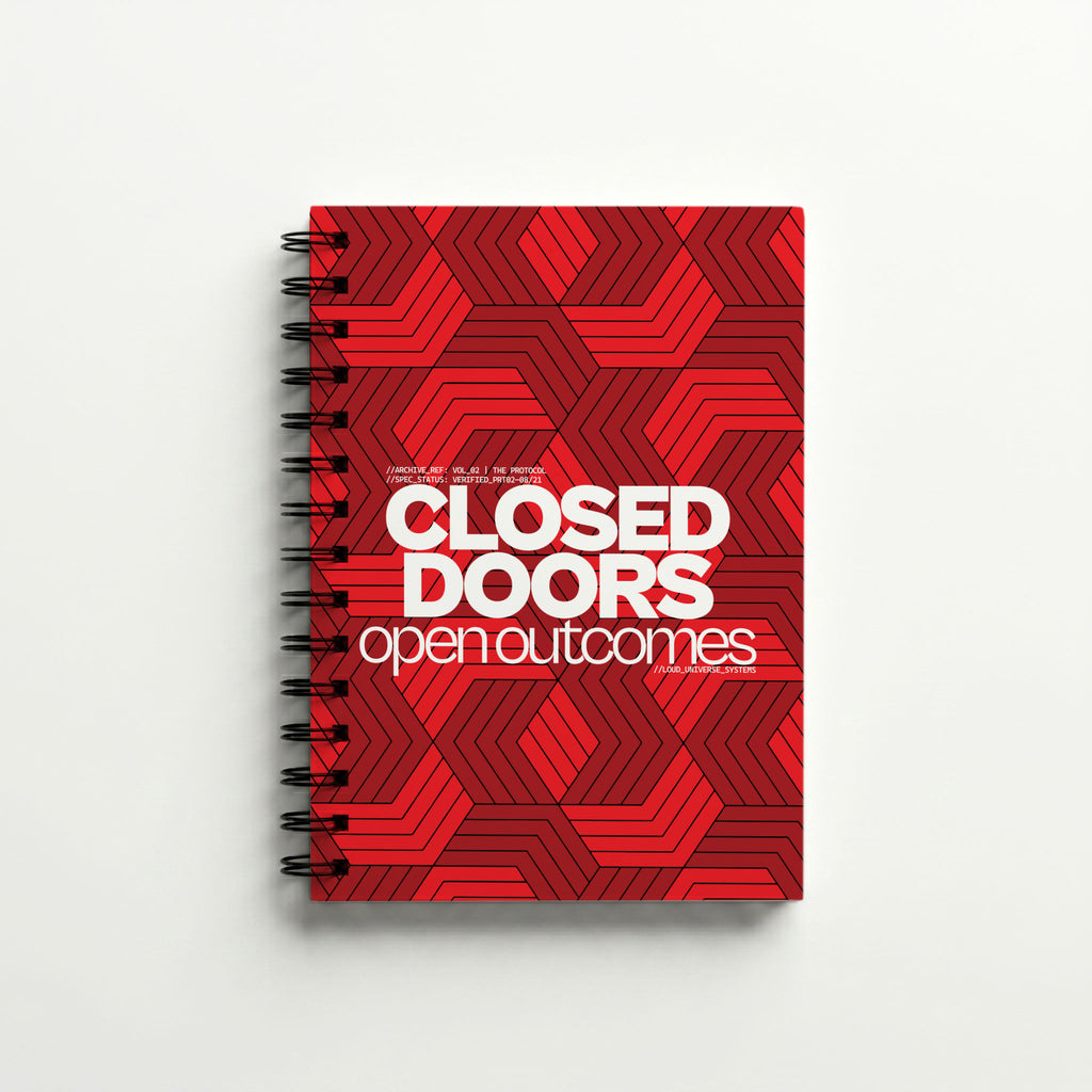 CLOSED DOORS OPEN OUTCOMES | Hardcover Notebook | Vol. 2