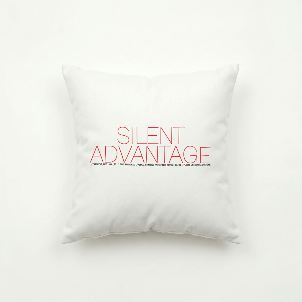 SILENT ADVANTAGE | Throw Pillow | Vol. 2
