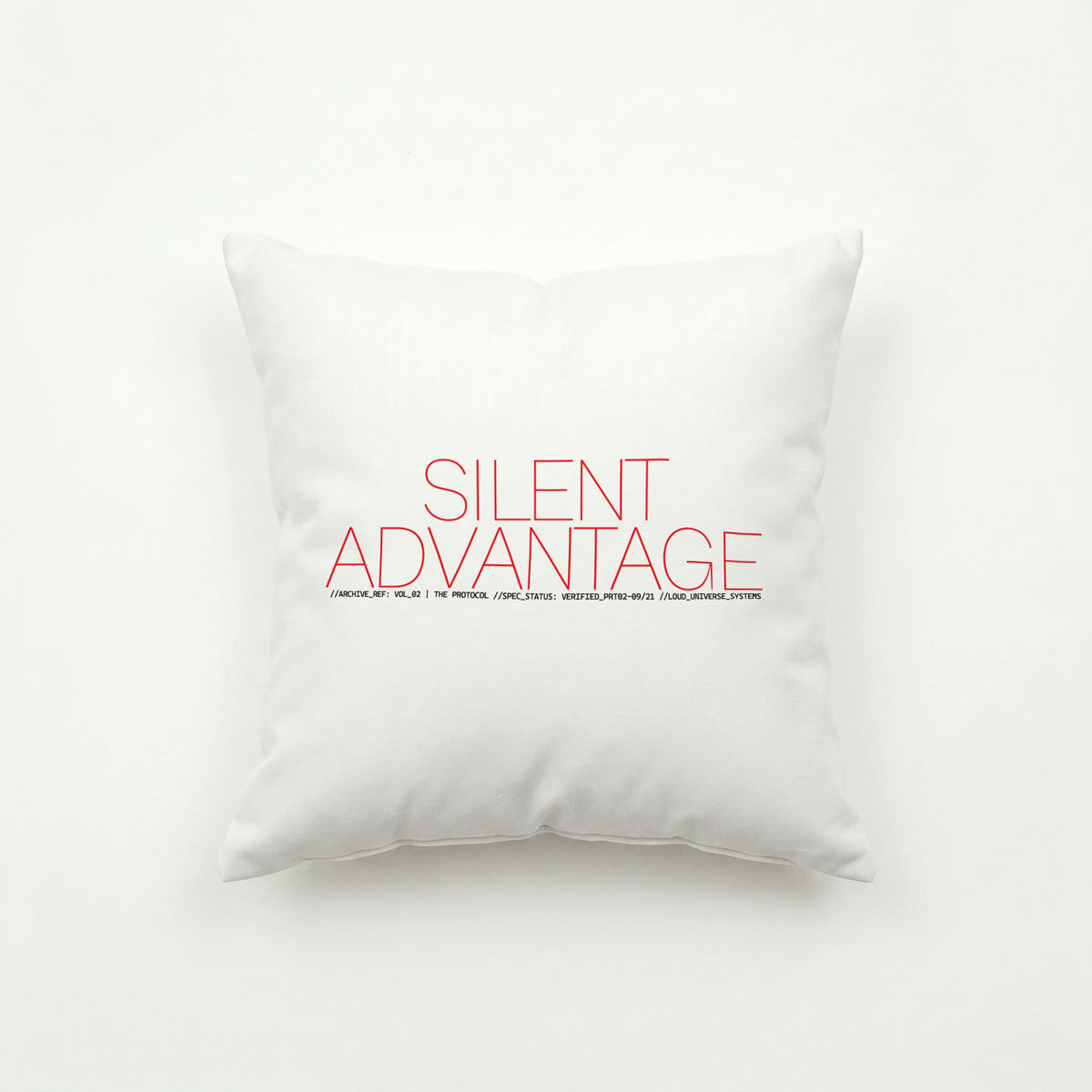 SILENT ADVANTAGE | Throw Pillow | Vol. 2