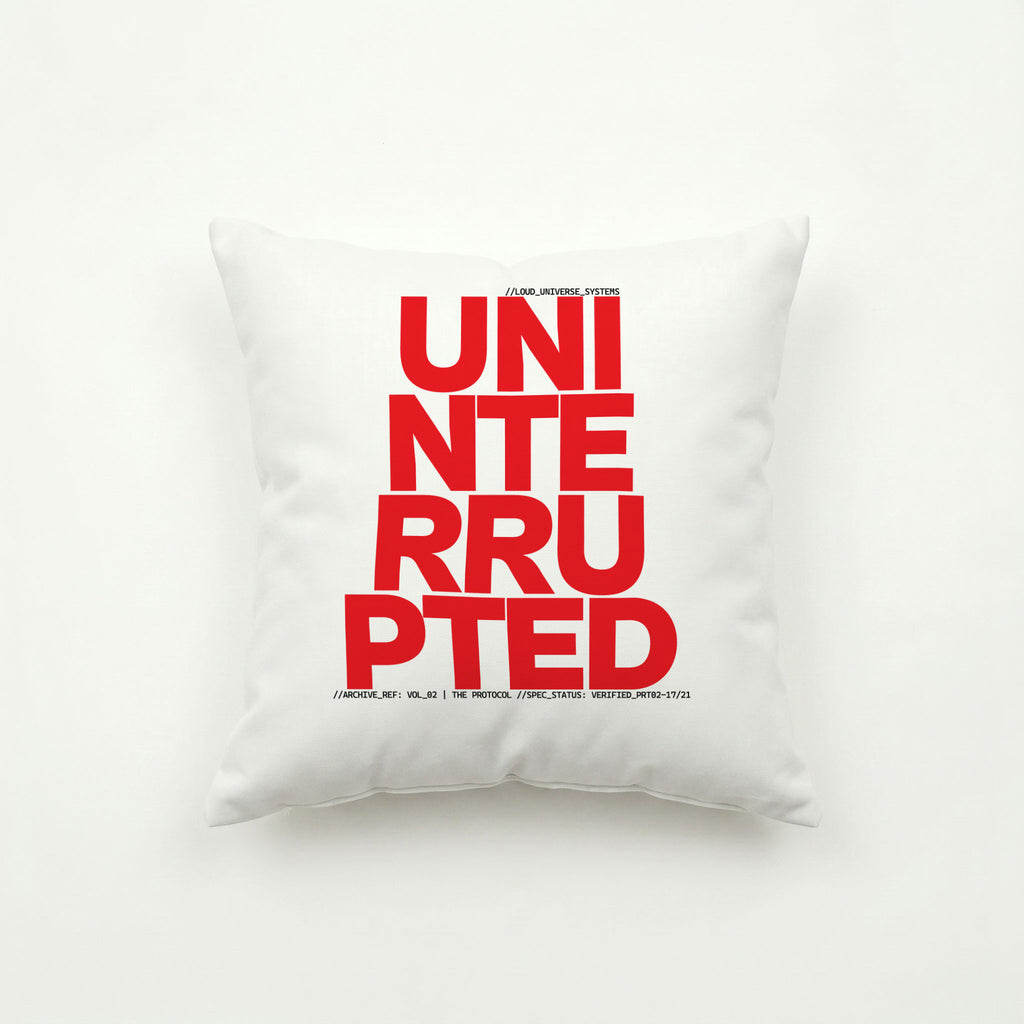 UNINTERRUPTED COMPOUNDING | Throw Pillow | Vol. 2