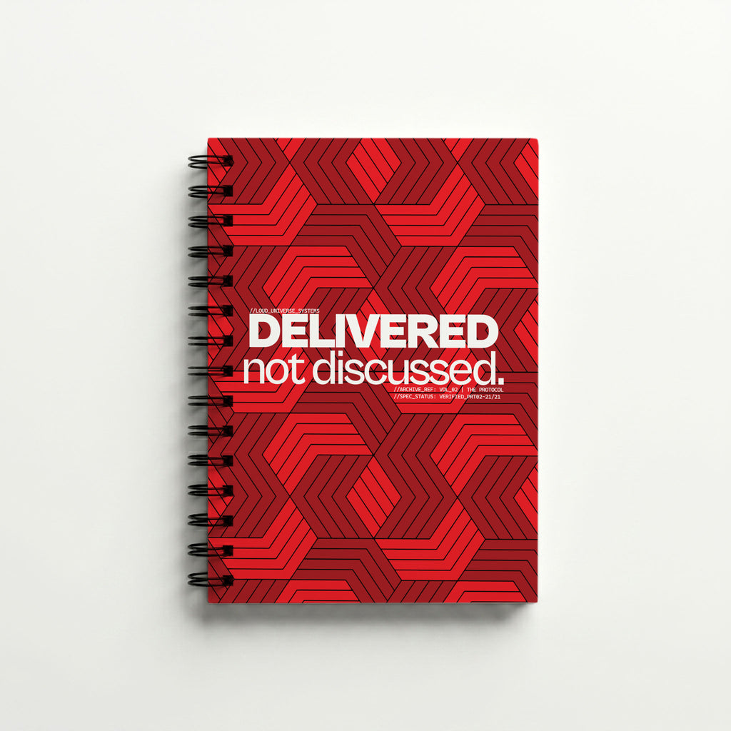 DELIVERED, NOT DISCUSSED | Hardcover Notebook | Vol. 2