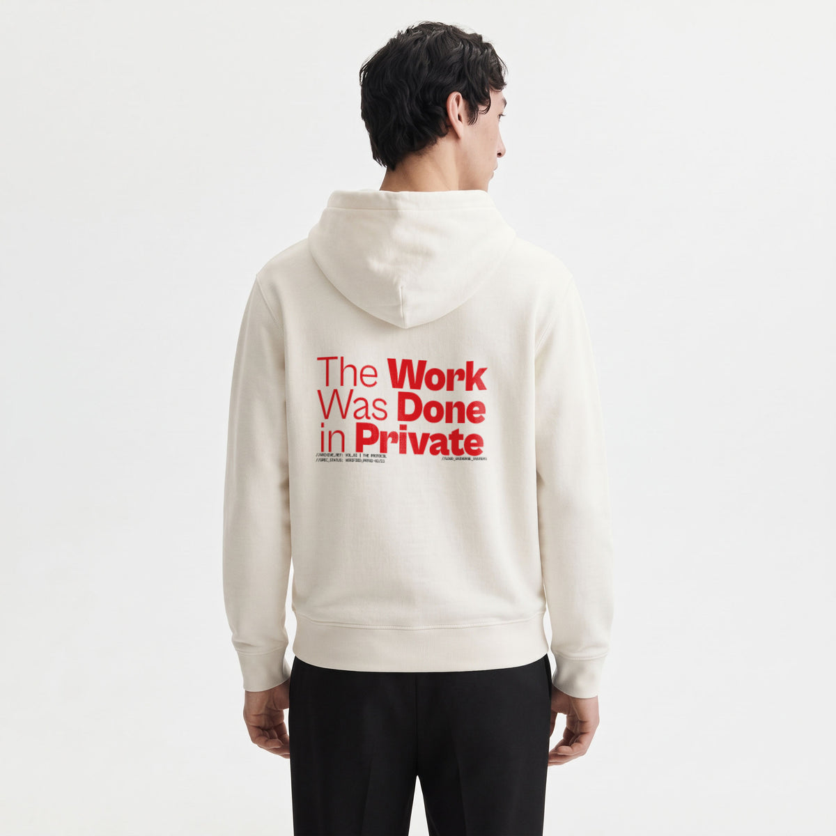 THE WORK WAS DONE IN PRIVATE | Unisex Heavyweight French Terry Hoodie | Vol. 2
