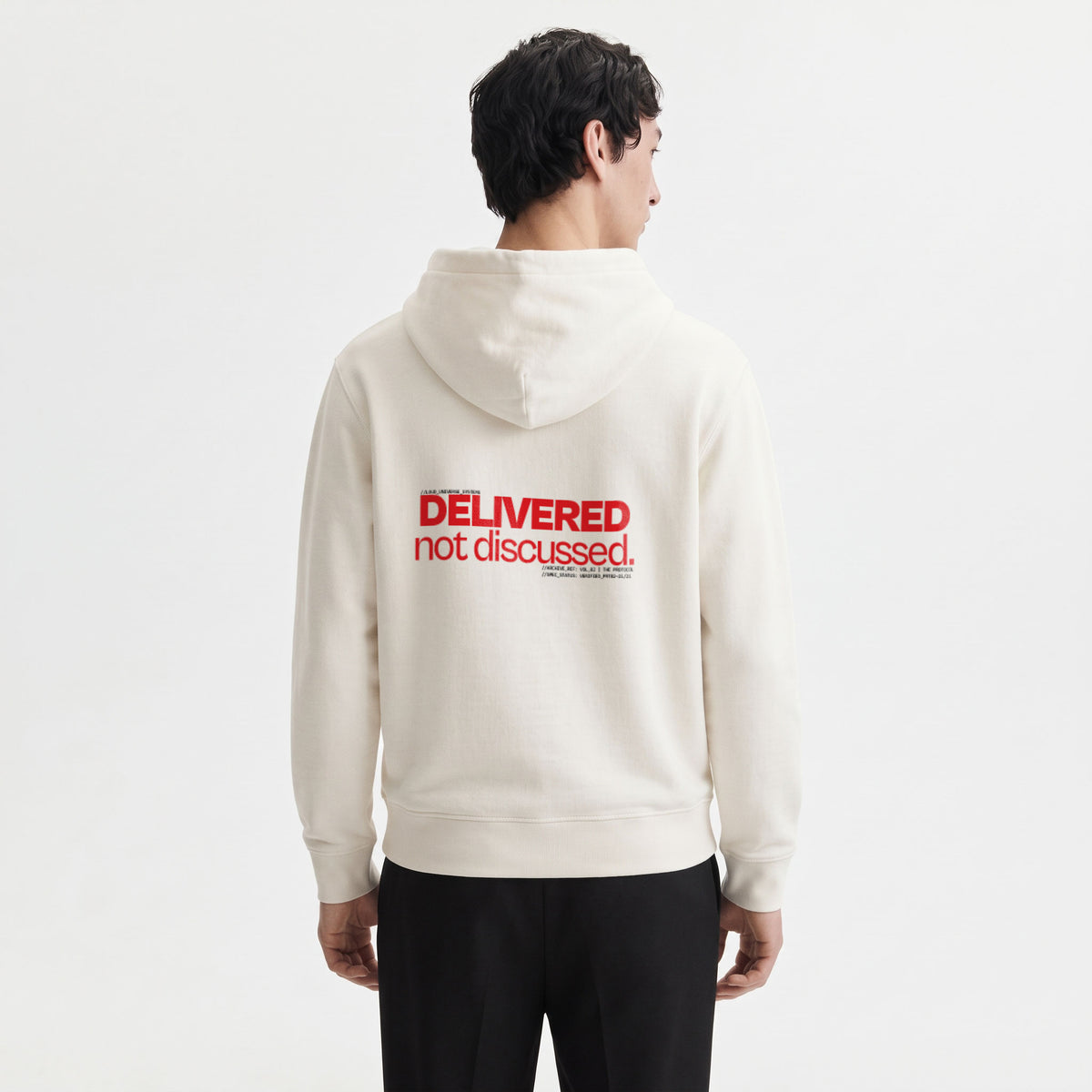 DELIVERED, NOT DISCUSSED | Unisex Heavyweight French Terry Hoodie | Vol. 2