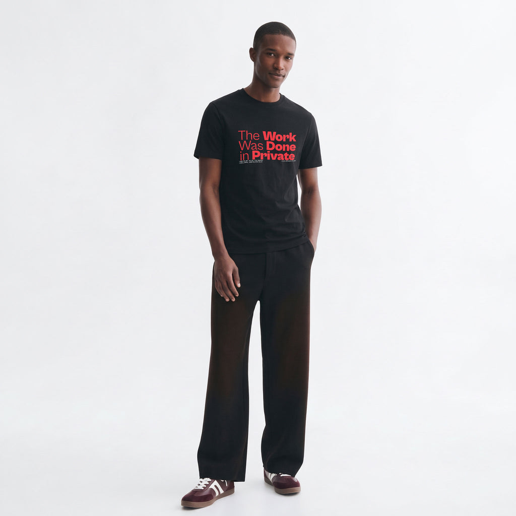 THE WORK WAS DONE IN PRIVATE | Unisex Regular Fit Minimalist T-Shirt | Vol. 2