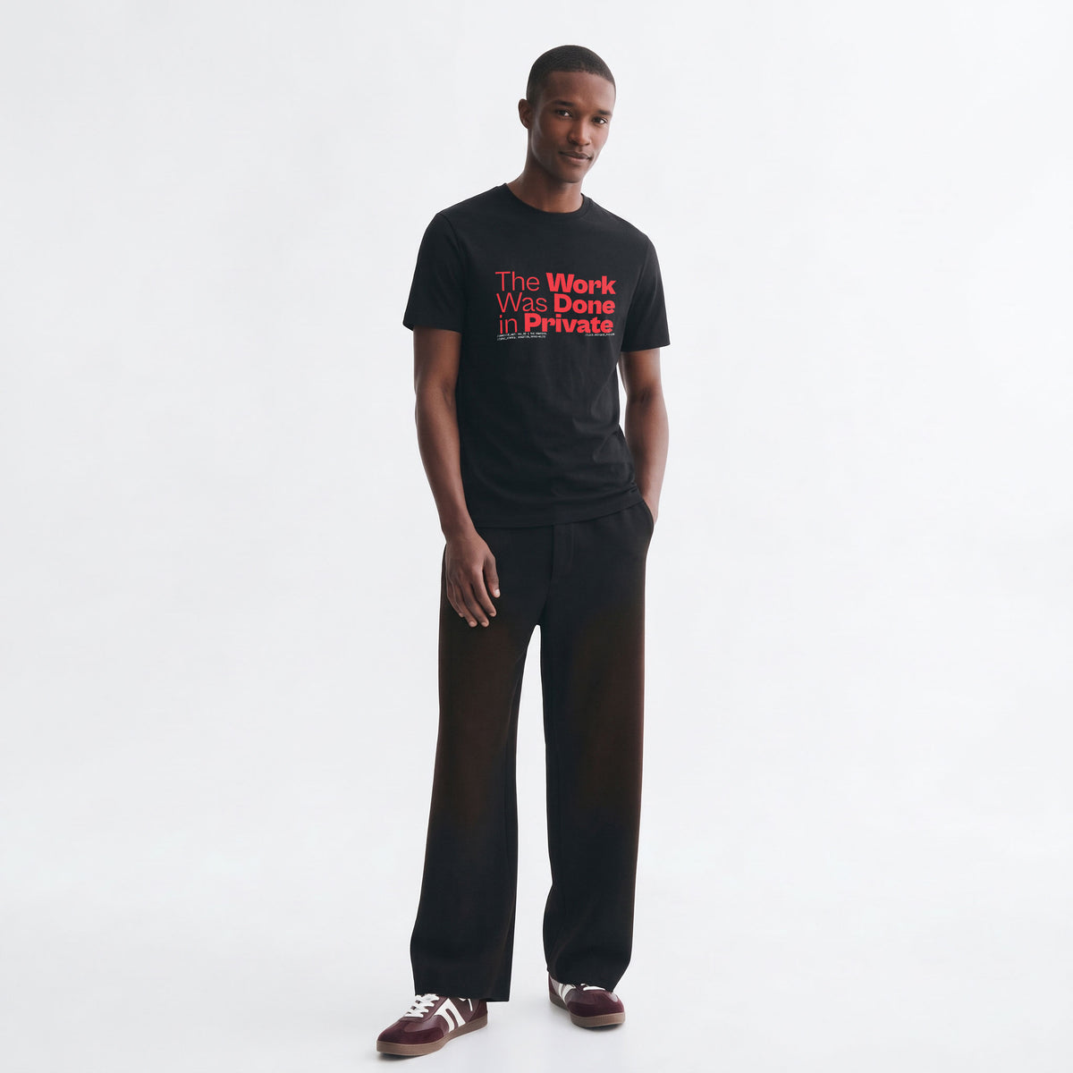THE WORK WAS DONE IN PRIVATE | Unisex Regular Fit Minimalist T-Shirt | Vol. 2