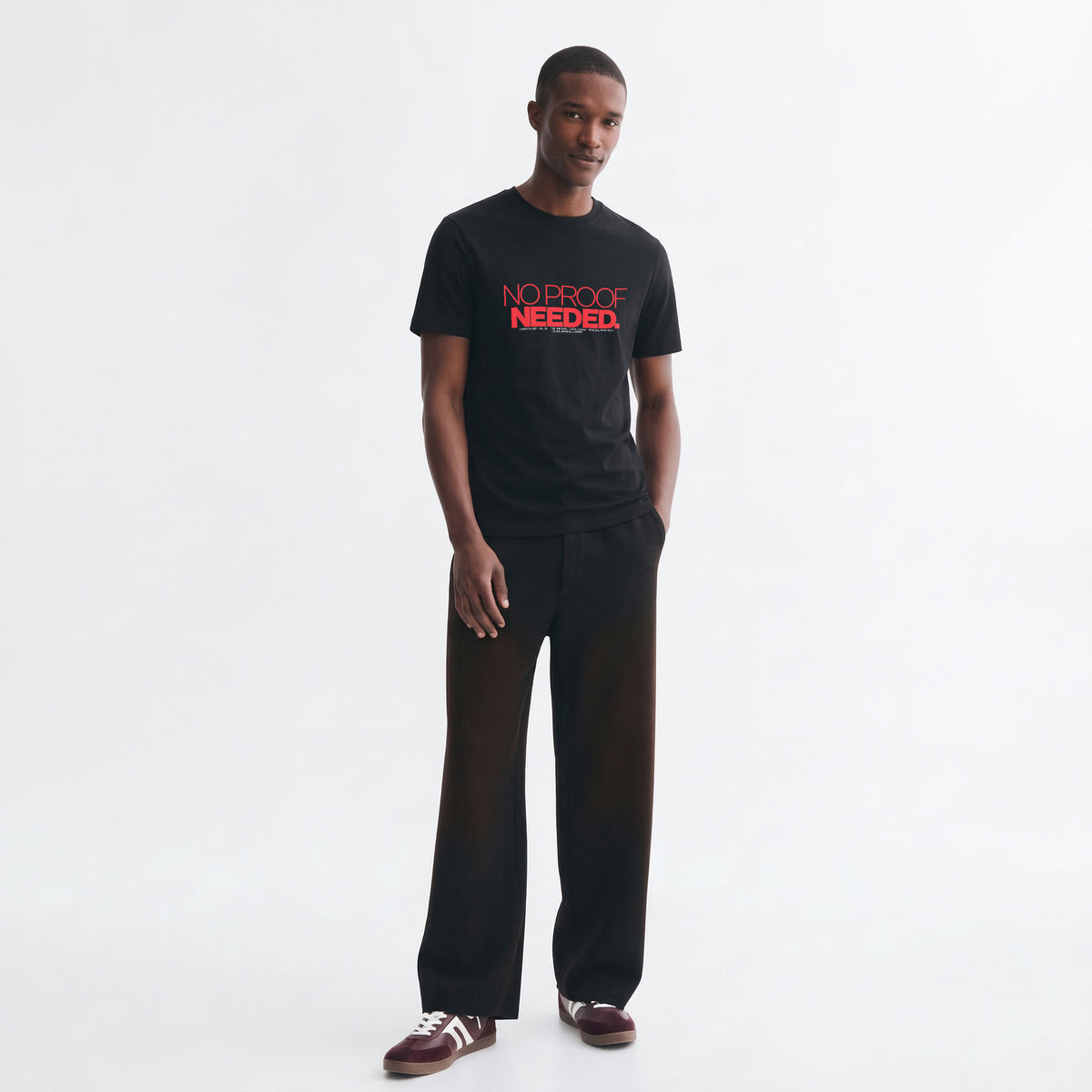 NO PROOF NEEDED | Unisex Regular Fit Minimalist T-Shirt | Vol. 2