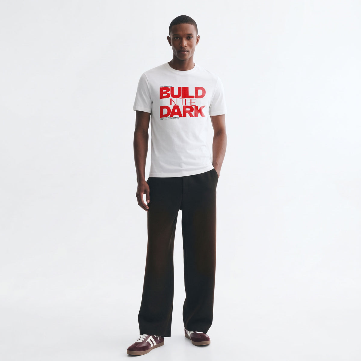 BUILD IN THE DARK | Unisex Regular Fit Minimalist T-Shirt | Vol. 2