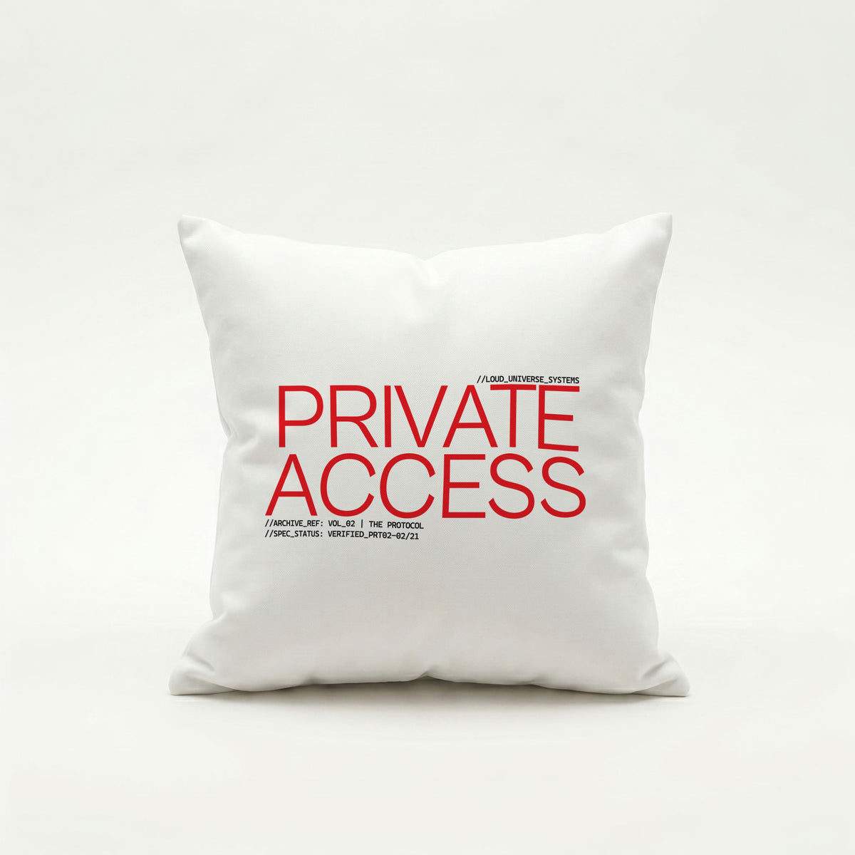 PRIVATE ACCESS | Throw Pillow | Vol. 2