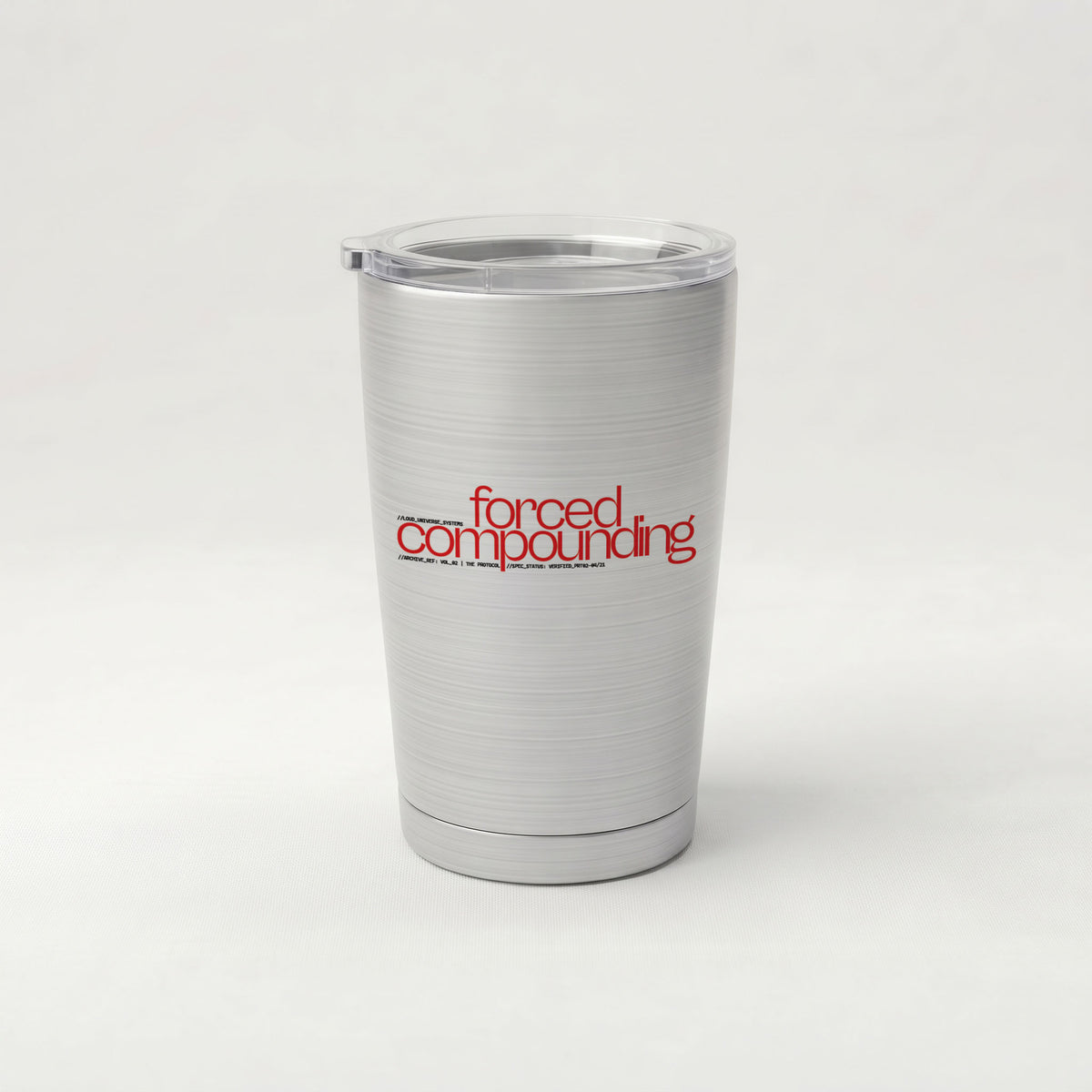 FORCED COMPOUNDING | Cone Insulated Tumbler | Vol. 2