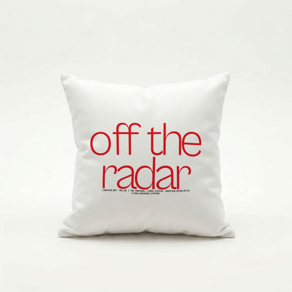 OFF THE RADAR | Throw Pillow | Vol. 2