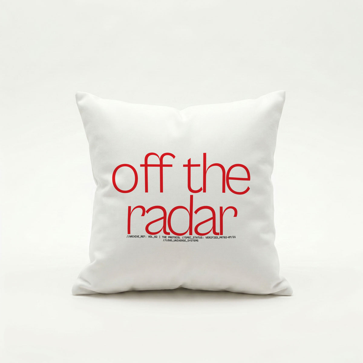 OFF THE RADAR | Throw Pillow | Vol. 2
