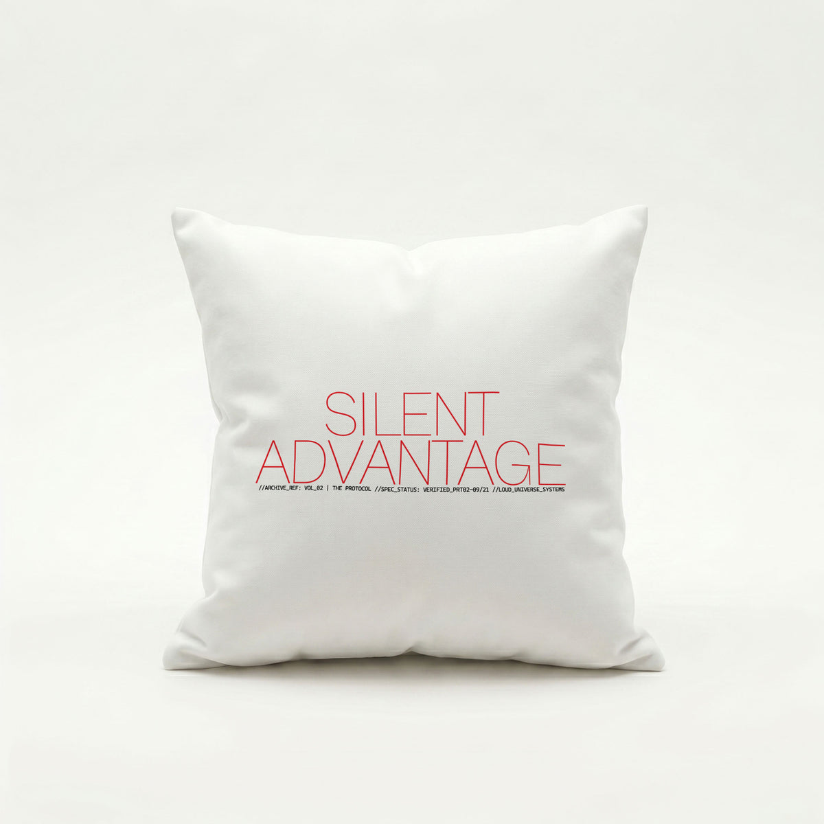 SILENT ADVANTAGE | Throw Pillow | Vol. 2