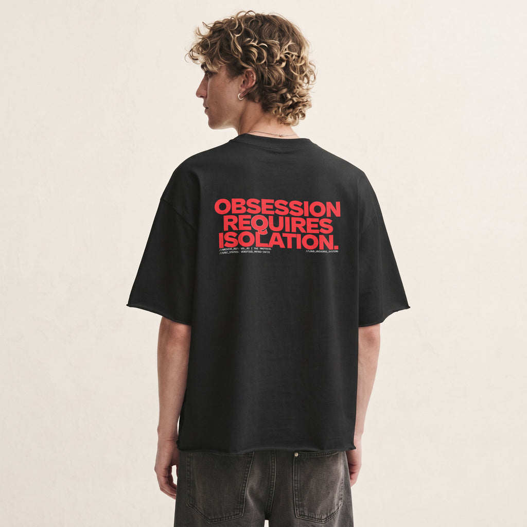 OBSESSION REQUIRES ISOLATION | Unisex Oversized Heavyweight T-Shirt  | Vol. 2