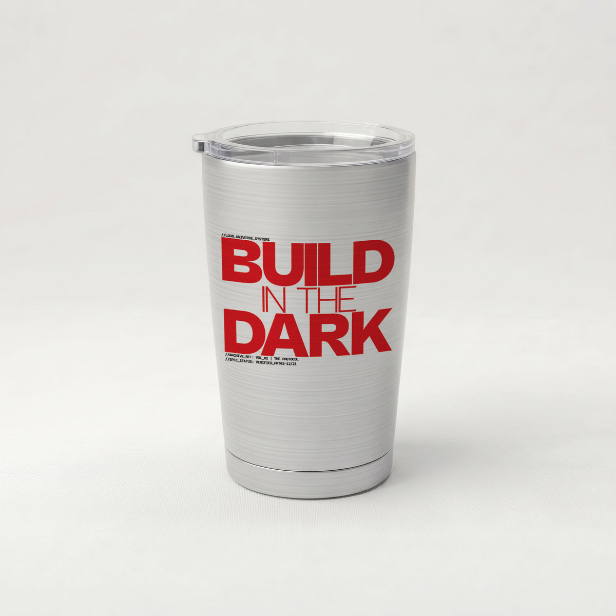 BUILD IN THE DARK | Cone Insulated Tumbler | Vol. 2