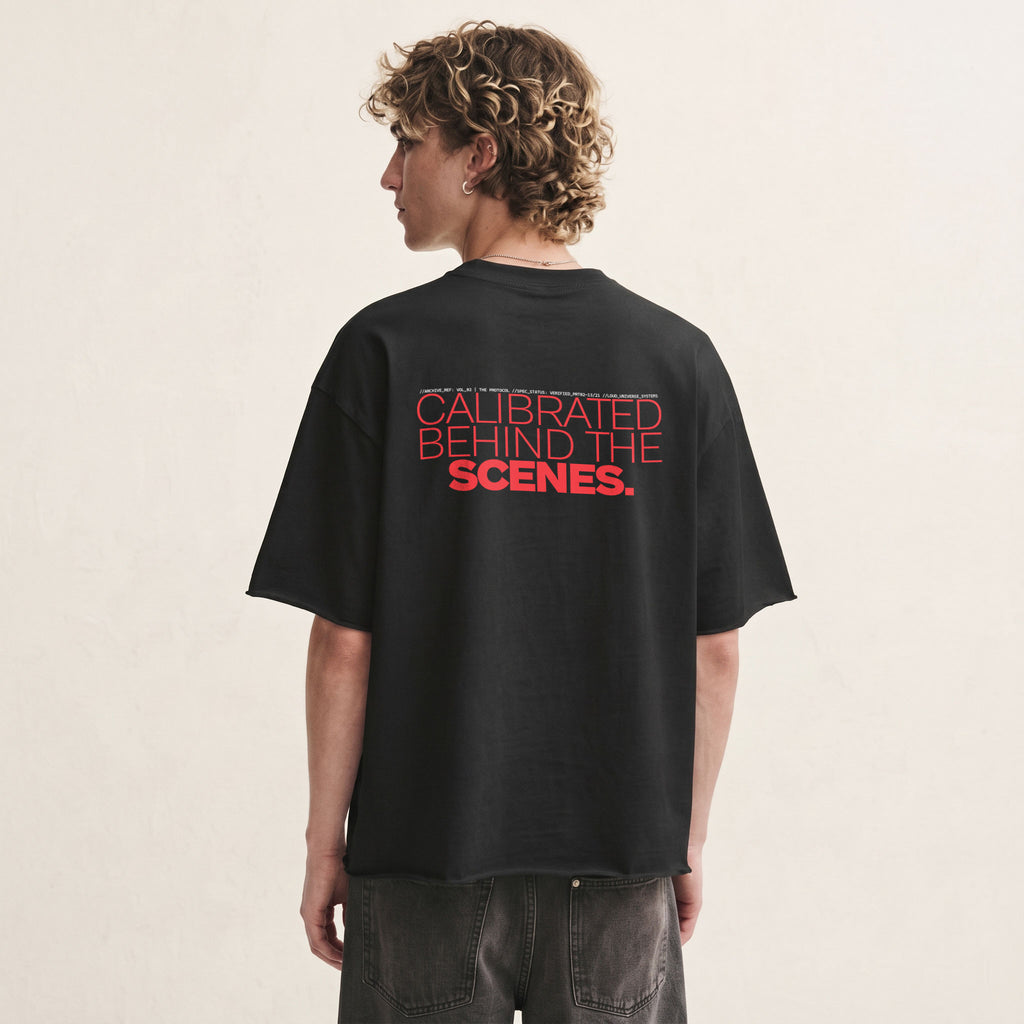 CALIBRATED BEHIND THE SCENES | Unisex Oversized Heavyweight T-Shirt  | Vol. 2