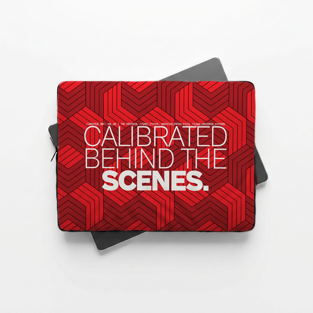 CALIBRATED BEHIND THE SCENES | Protective Laptop Sleeve  | Vol. 2