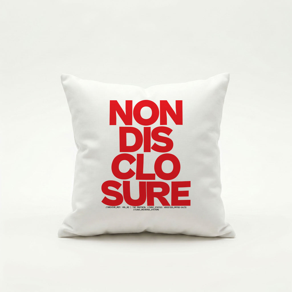NON-DISCLOSURE | Throw Pillow | Vol. 2