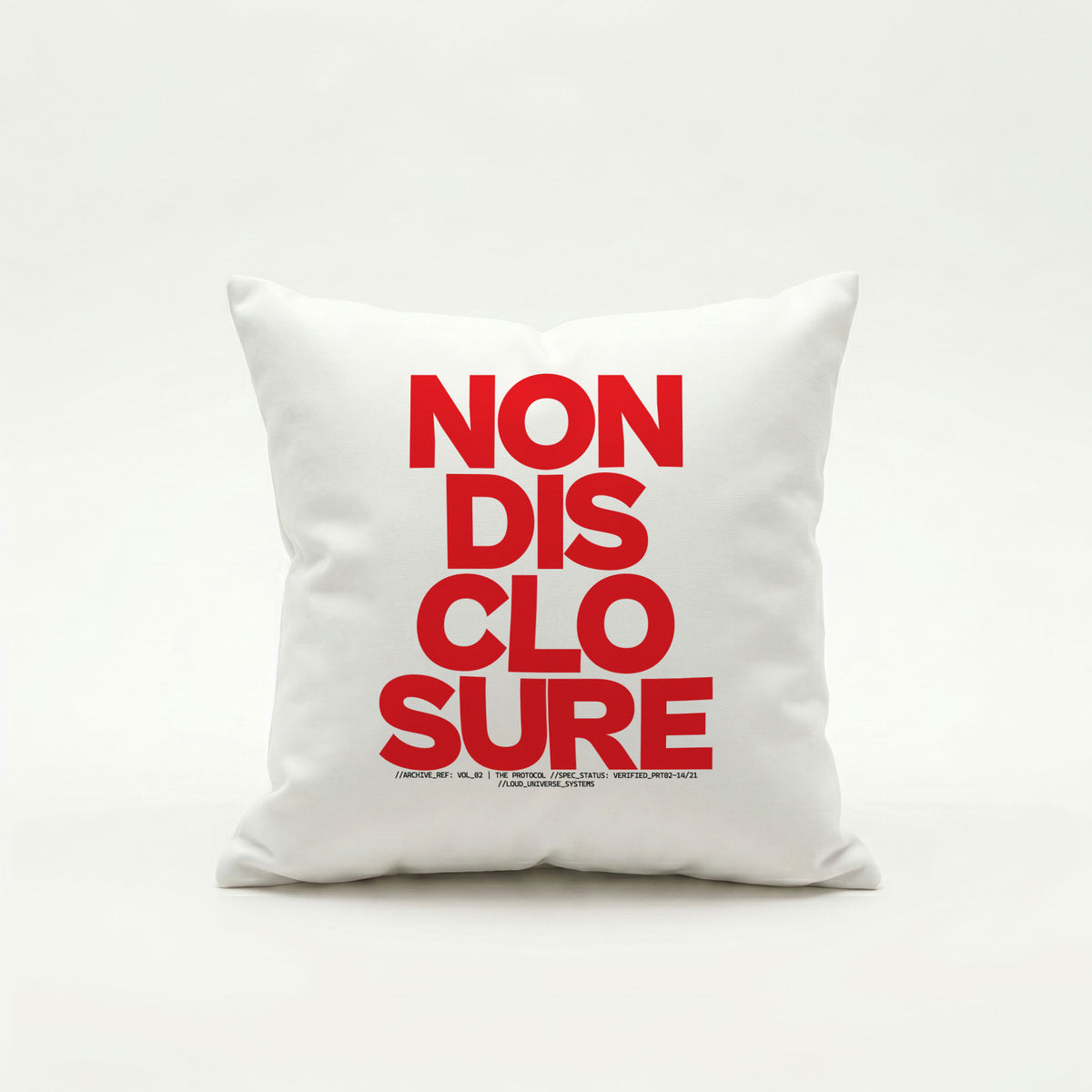 NON-DISCLOSURE | Throw Pillow | Vol. 2