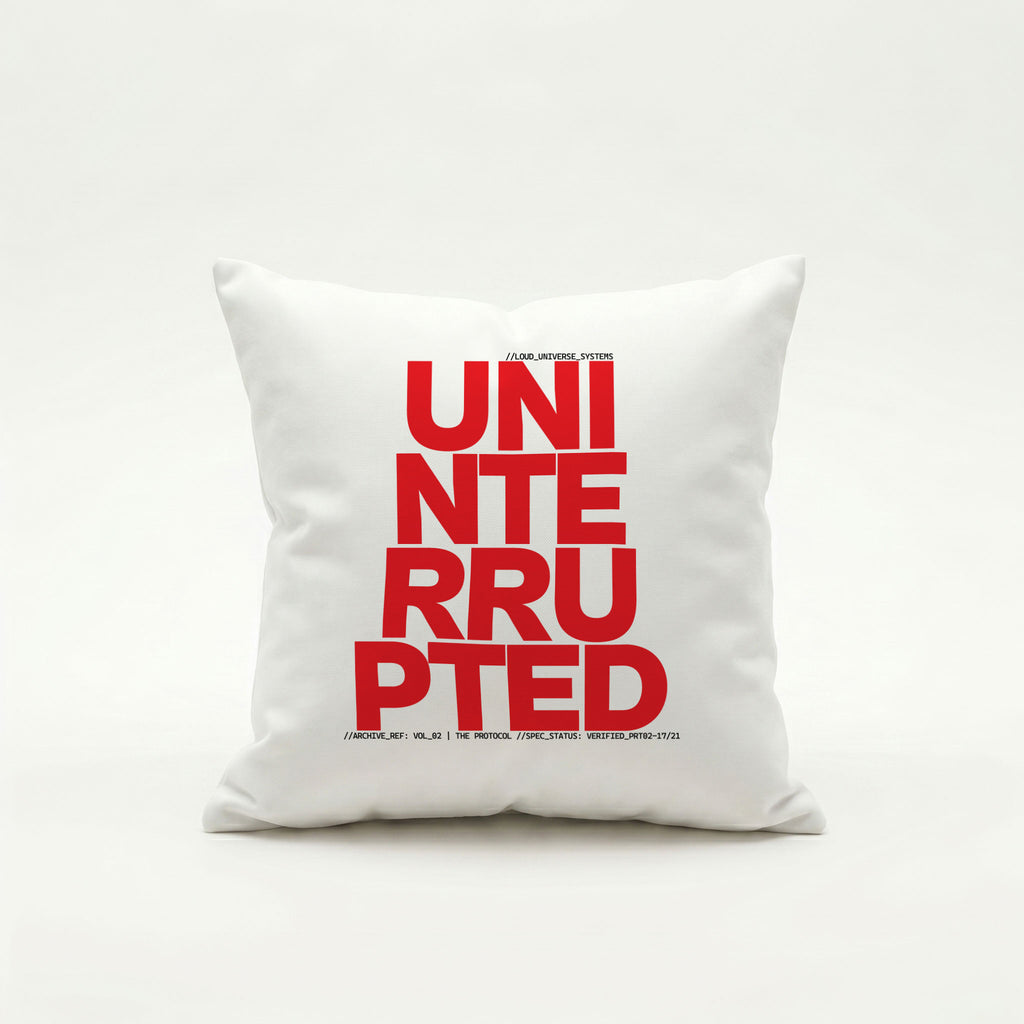 UNINTERRUPTED COMPOUNDING | Throw Pillow | Vol. 2