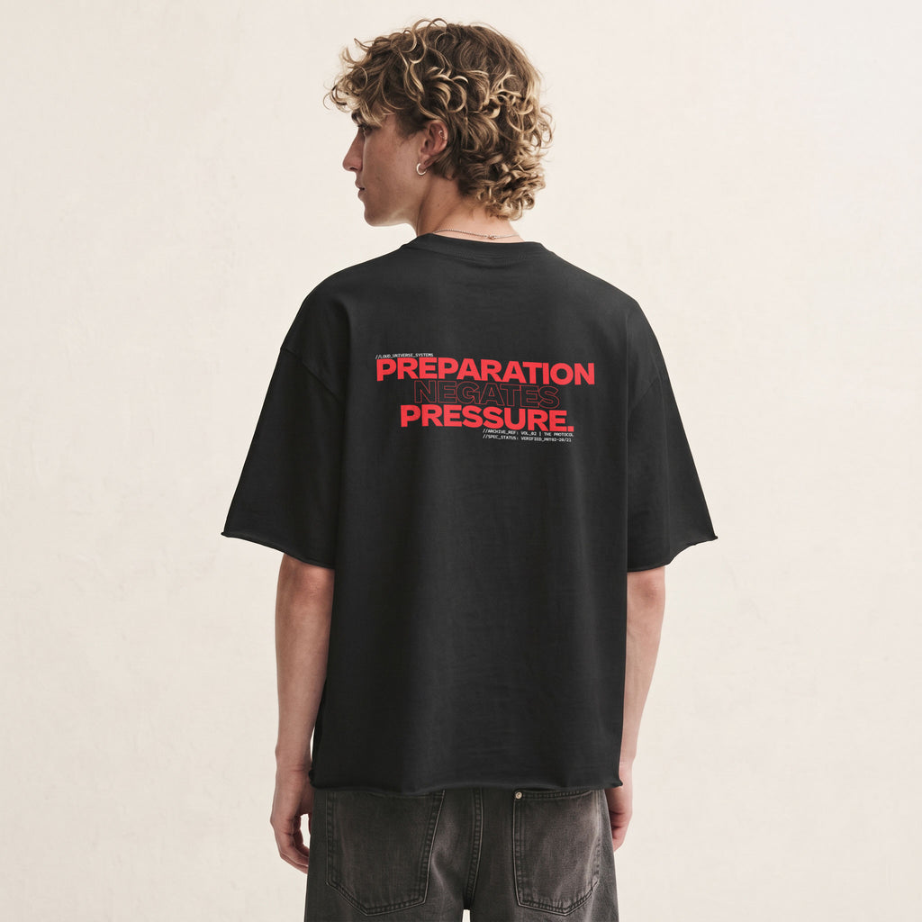 PREPARATION NEGATES PRESSURE | Unisex Oversized Heavyweight T-Shirt  | Vol. 2