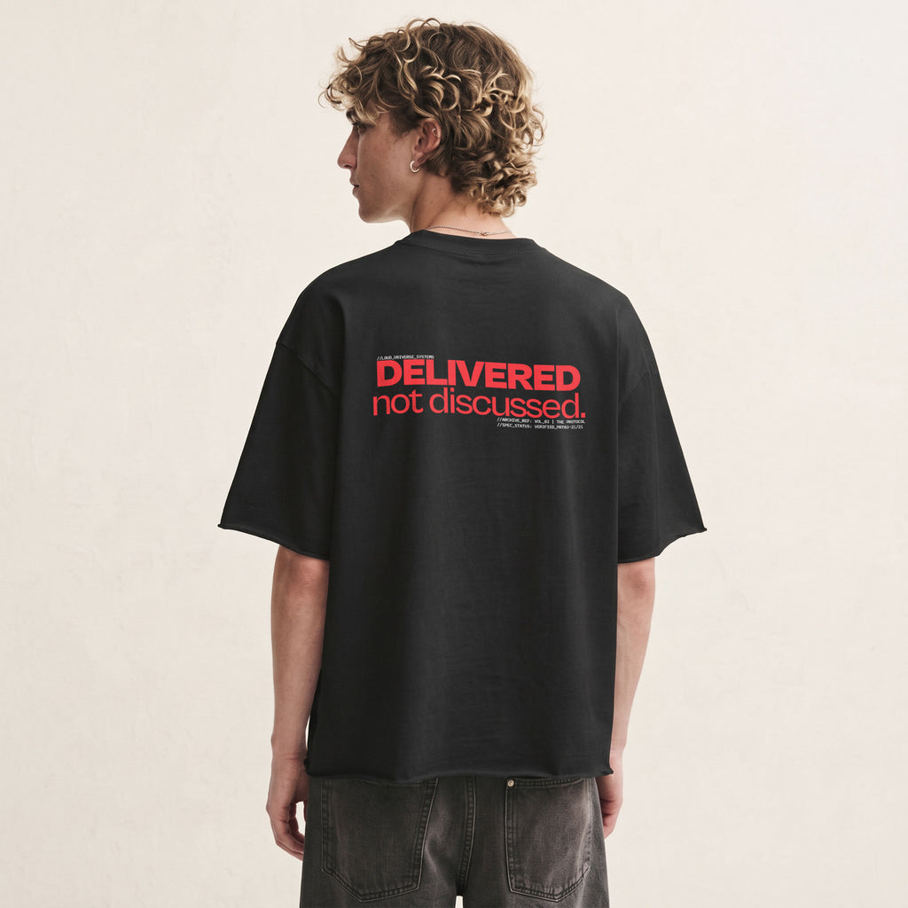 DELIVERED, NOT DISCUSSED | Unisex Oversized Heavyweight T-Shirt  | Vol. 2