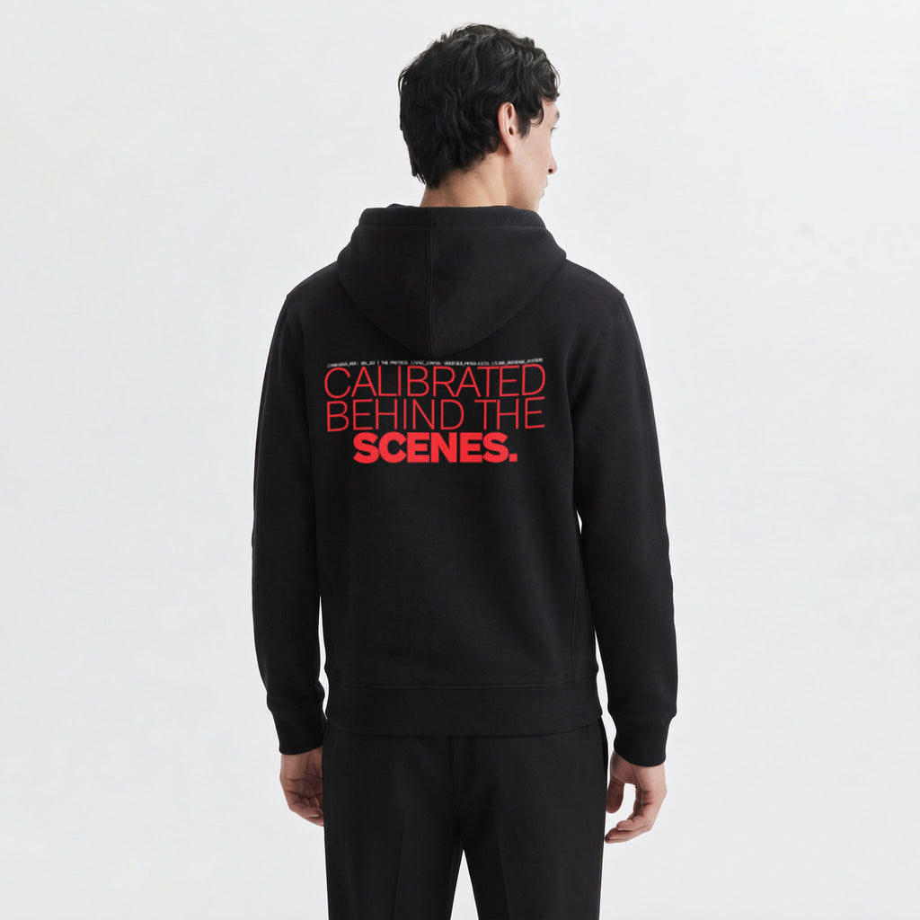 CALIBRATED BEHIND THE SCENES | Unisex Heavyweight French Terry Hoodie | Vol. 2