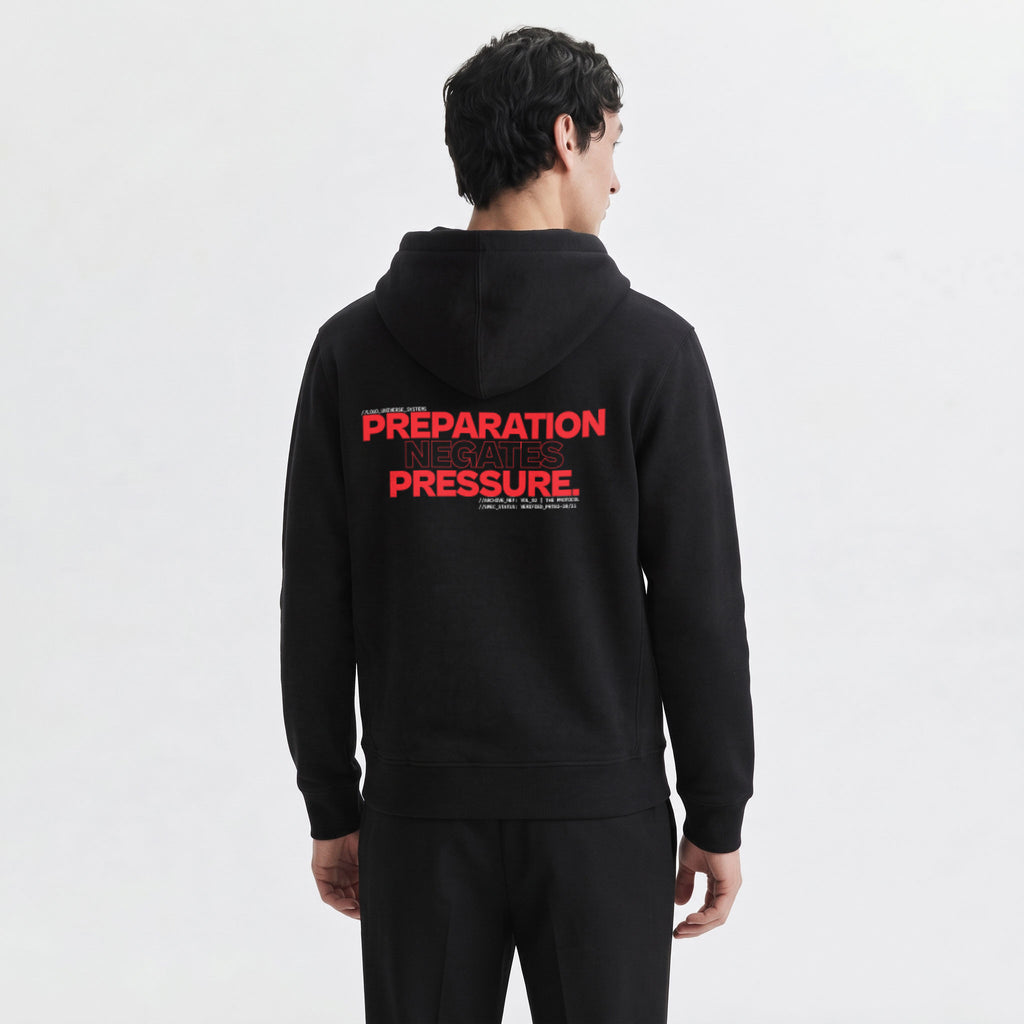 PREPARATION NEGATES PRESSURE | Unisex Heavyweight French Terry Hoodie | Vol. 2