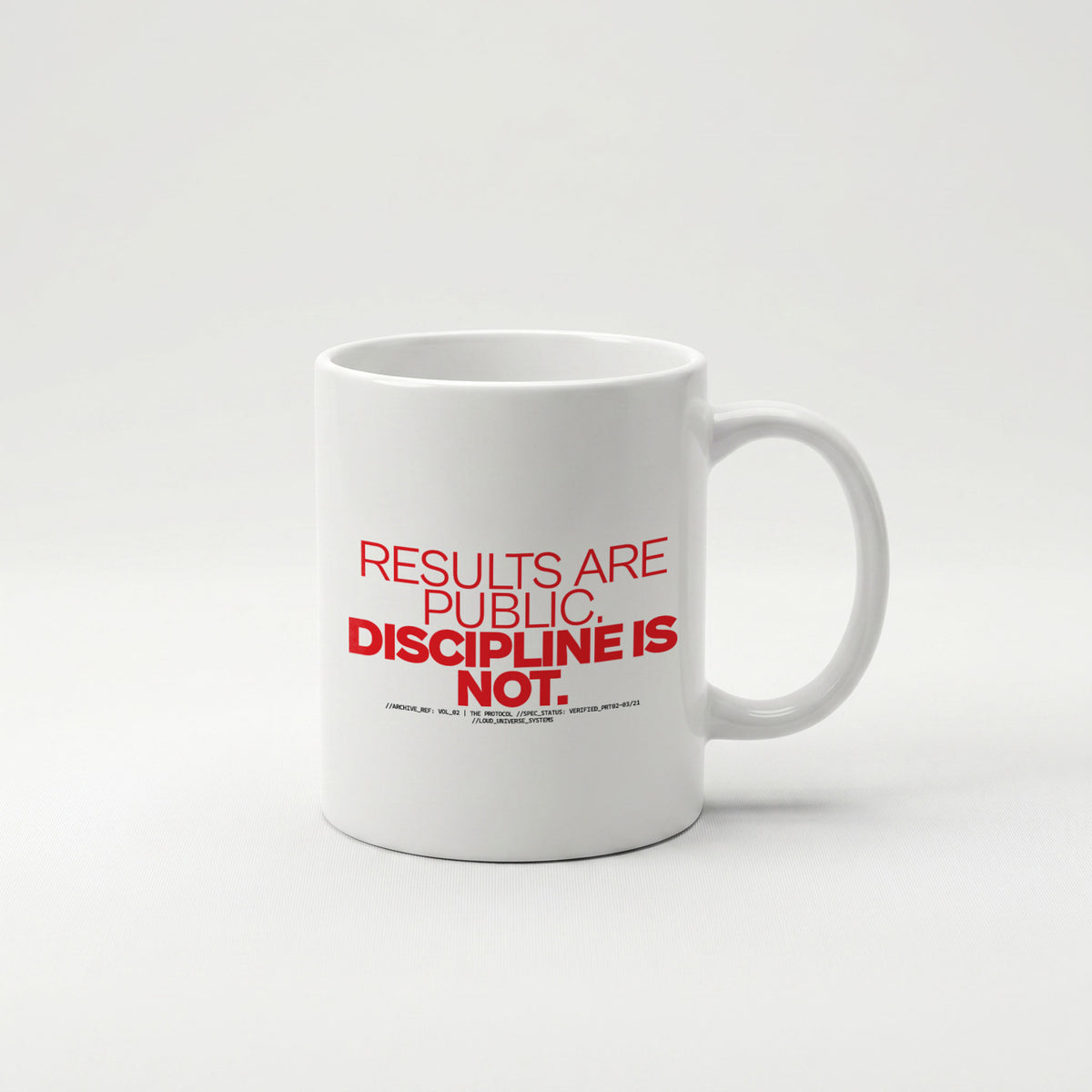 RESULTS ARE PUBLIC DISCIPLINE IS NOT | Coffee Mug | Vol. 2