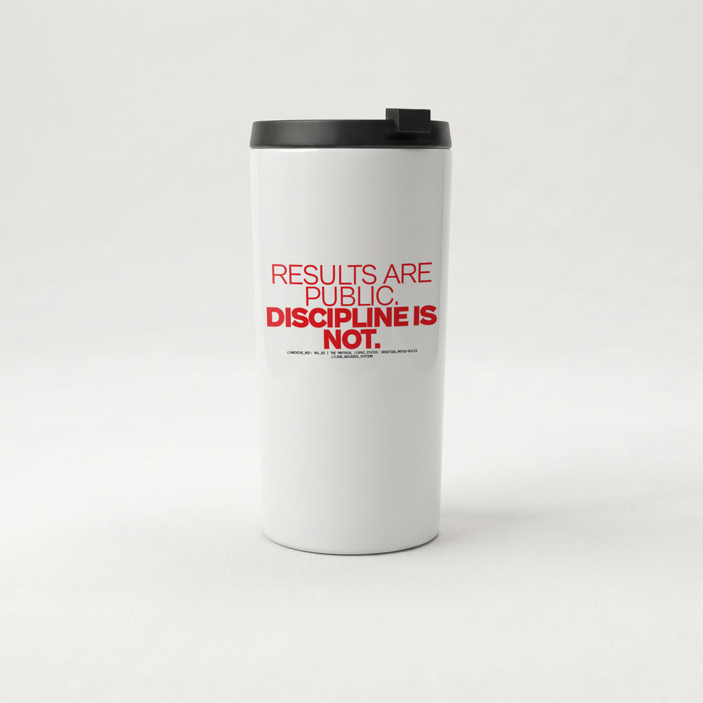 RESULTS ARE PUBLIC DISCIPLINE IS NOT | Straight Insulated Tumbler | Vol. 2