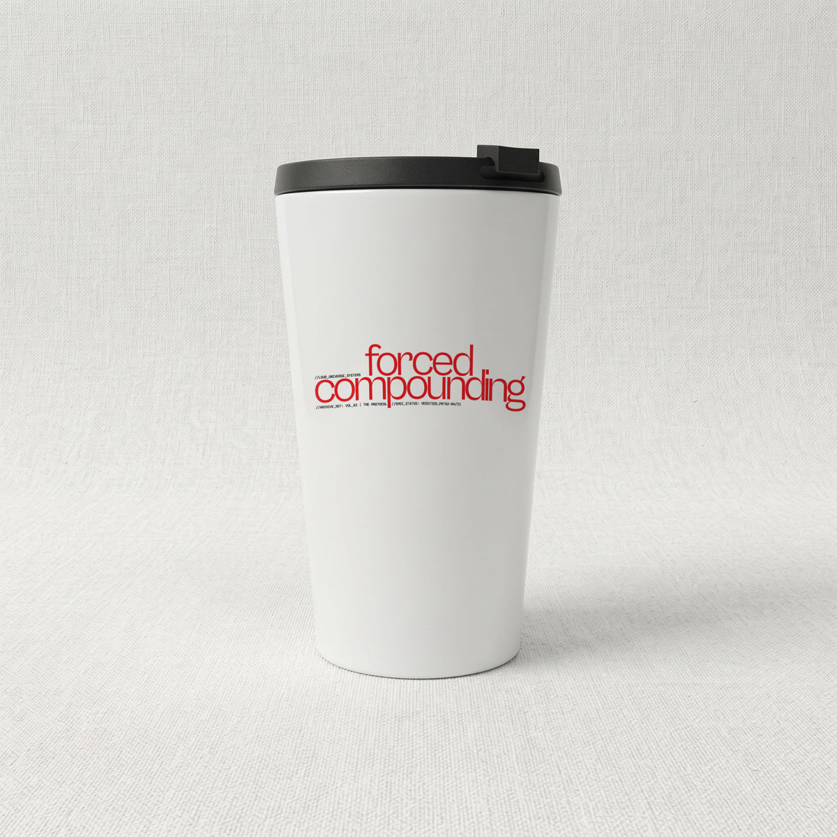 FORCED COMPOUNDING | Cone Insulated Tumbler | Vol. 2
