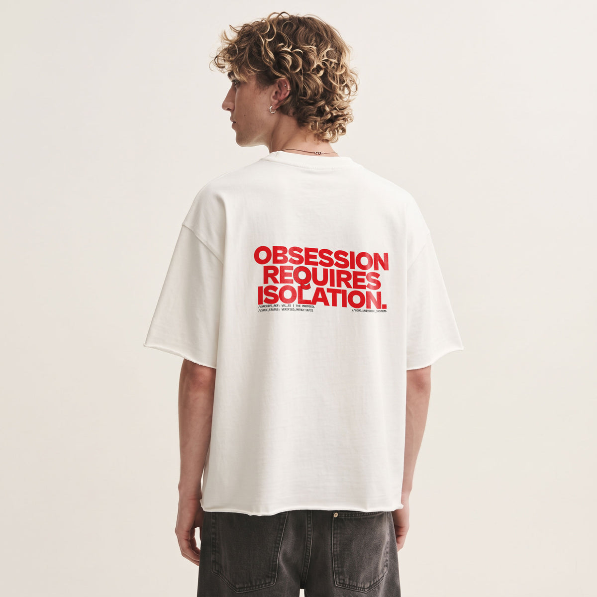 OBSESSION REQUIRES ISOLATION | Unisex Oversized Heavyweight T-Shirt  | Vol. 2