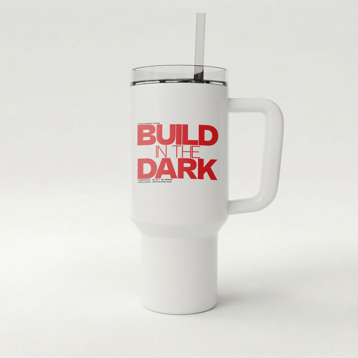 BUILD IN THE DARK | High-Capacity Handled Tumbler | Vol. 2