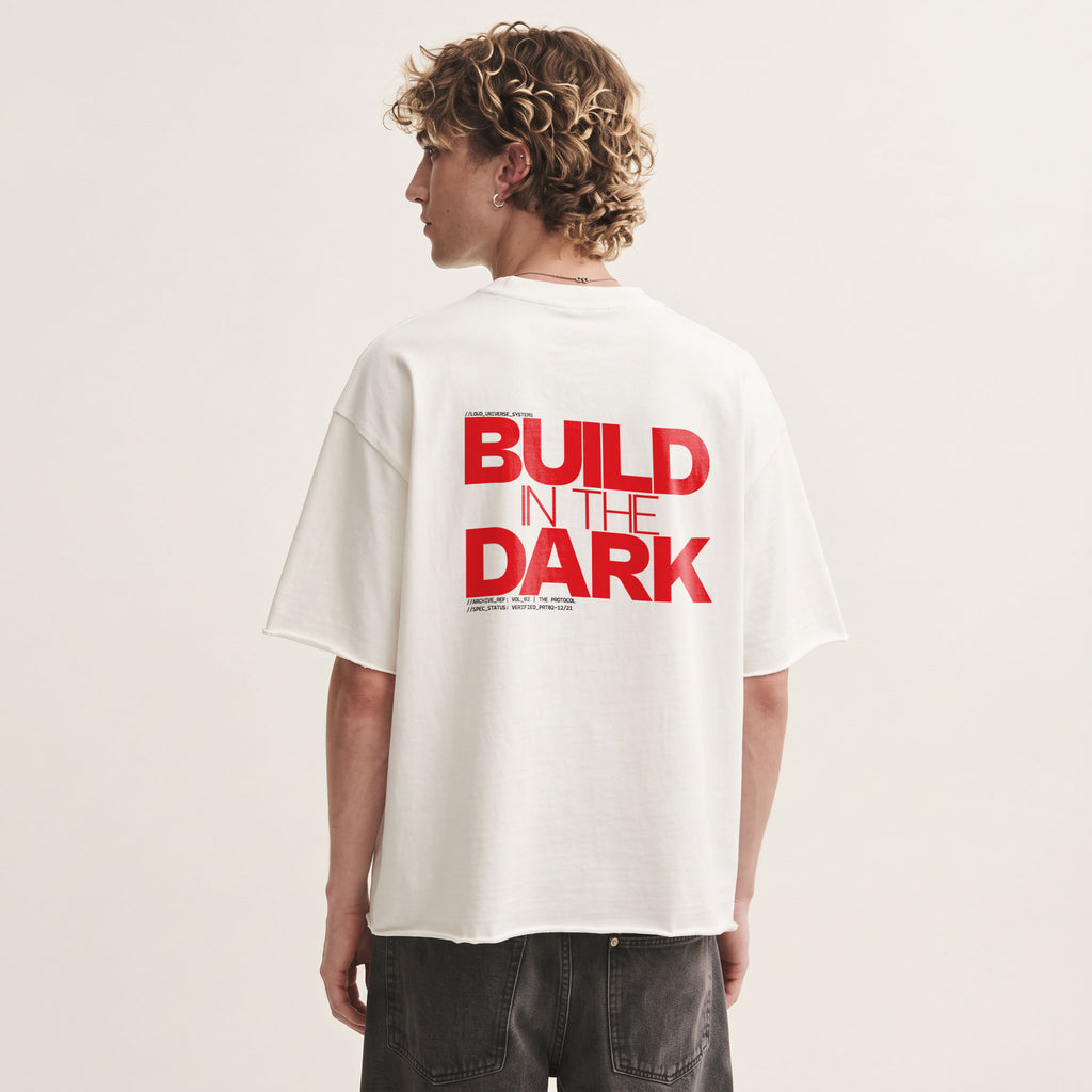 BUILD IN THE DARK | Unisex Oversized Heavyweight T-Shirt  | Vol. 2