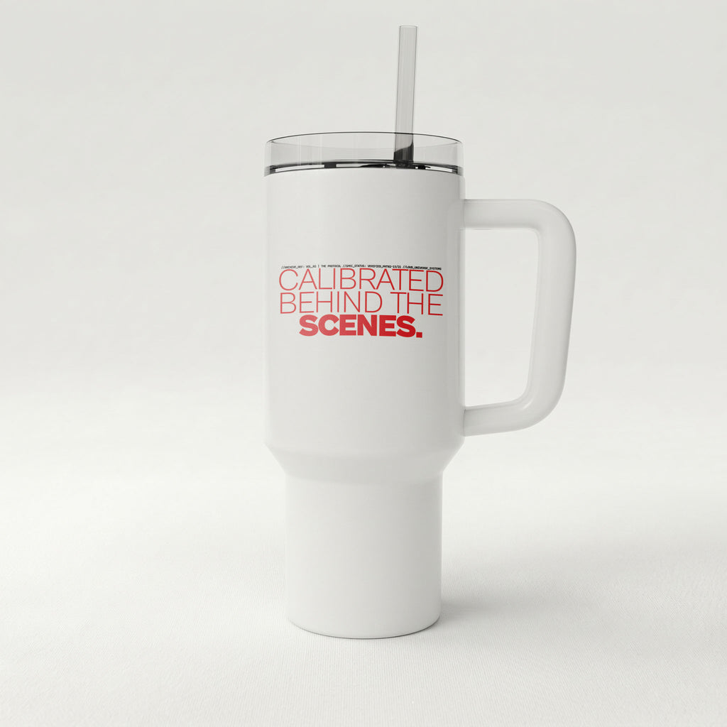 CALIBRATED BEHIND THE SCENES | High-Capacity Handled Tumbler | Vol. 2
