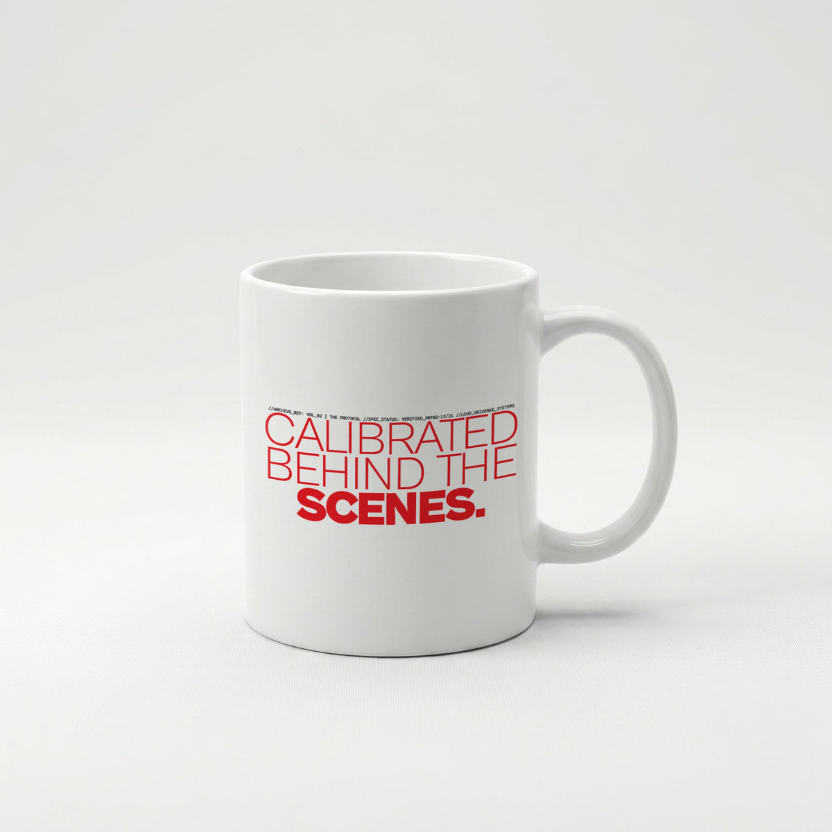 CALIBRATED BEHIND THE SCENES | Coffee Mug | Vol. 2